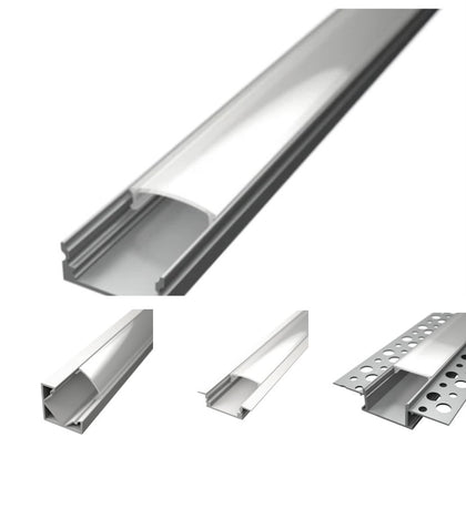 Housing for LED strip lights.  Aluminium profile for LED strip lights sales@leadingled.co.uk