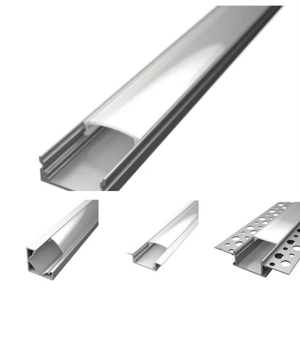 Housing for LED strip lights.  Aluminium profile for LED strip lights sales@leadingled.co.uk