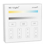 Wireless Dual white Wall controller for warm to cool white LED strip - Leading L.E.D Ltd. Domestic and Commercial Grade LED Strip Lights.  Sales & Technical support: 02476 262 328 